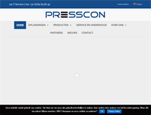 Tablet Screenshot of presscon.nl